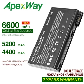 Apexway 4400mAh 6cells BTY-L74 pentru laptop bateriei pentru MSI L74 L75 A5000 A6000 CX500 CX500DX CX705X CX623 EX460 EX610 CX700 CX620