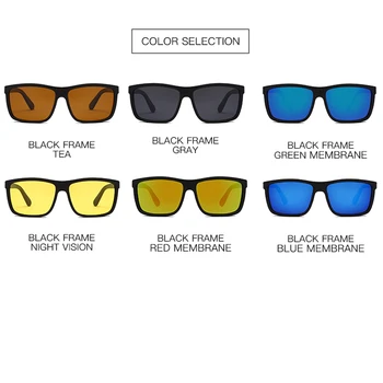 Designer de Brand TR90 Polarizat ochelari de Soare Barbati Femei Moda Pătrat Sport Ochelari de Soare de sex Masculin de Conducere Auto Ochelari de protectie UV400 Okulary