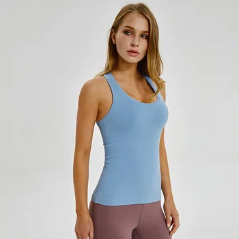 NWT 2020 Sport Rezervor de Yoga pentru Femei de Vară Uscat Rapid Materiale Groase, Cu o Calitate Super Tricou fără Mâneci Sală de sport Topuri Rezervor Marimea XS-XL