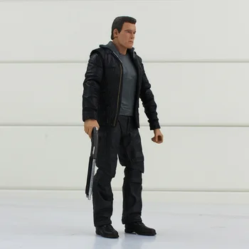 17cm NECA Arnold Schwarzenegger Acțiune Figura Terminator T-800 De Comando Cu Arma Arma de Colectie Guardian Model de Păpuși