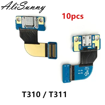 AliSunny 10buc Încărcare Cablu Flex pentru SamSung Tab 3 T310 T311 Tab3 8.0 Încărcător Port USB Conector Dock Piese de schimb