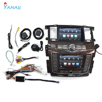 Sistemul Android mai Nou de Ecran Dual Radio Auto Audio Pentru Nissan Patrol Y62 2012-2019 GPS Auto Jucător Modificate pentru 2020 Nou Radio