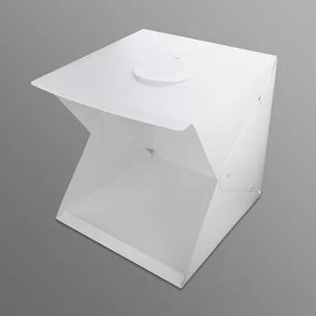 Nou 40 x 40 x 40cm Mini Pliere Studio Difuză Moale Casetă Lightbox Cu Lumina LED-uri de Fotografie de Fundal Studio Foto cutie