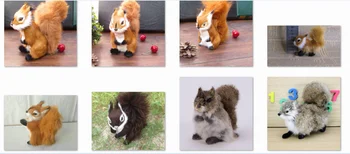 Artificiale veveriță greu model din polietilenă&blanuri veveriță ornamente de artizanat desktop acasă decorare cadou a2999