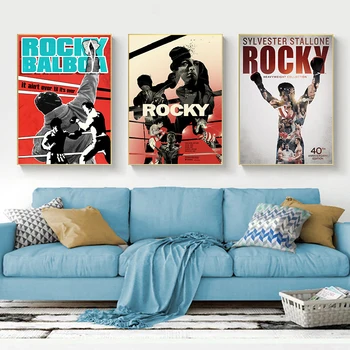 Panza Pictura Rocky Film Postere, Printuri de arta de Perete Decorative de Imagine Pentru Camera de zi Decor Acasă