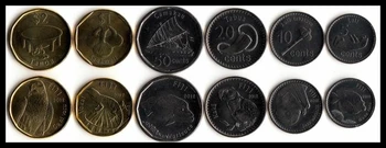 FIJI set 6 buc monede 2012 original lume UNC monede de colecție