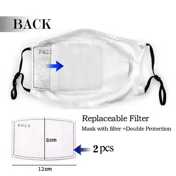 MASCA de La Catrina Reutilizabile la Modă Gura Masca de Fata Vânt Rece Dovada cu filtre Clema Capac Protecție Respiratorie pentru Femei