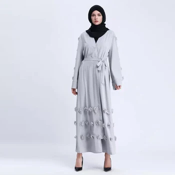 Eid Femei Cu Rochii Kimono Cardigan Dubai Hijab Rochie Musulman Jilbab-Ul Islamic Turc Îmbrăcăminte Caftan Caftan Halat De Islam Abayas Kleding