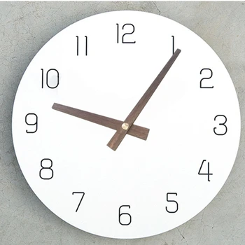 10 seturi Autentic lemn de nuc Negru mâinile ceas de perete ceas de mână DIY din lemn Masiv ceas indicator de înlocuire ac Cuarț ceas