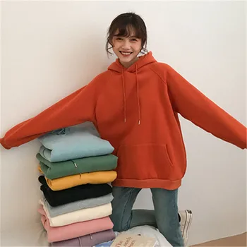 9 Culori Noi Toamna Tricouri Femei Harajuku Drăguț Supradimensionate Hanorace Maneca Lunga Plus Catifea Dantela Femei Tricou Kpop Haine