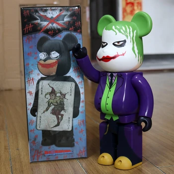 11in 28cm 400% Fi@rbrick Moda DIY Jucărie PVC Dark Knight, Joker HeathLedger ursulet figurina de Colectie Model de Jucărie