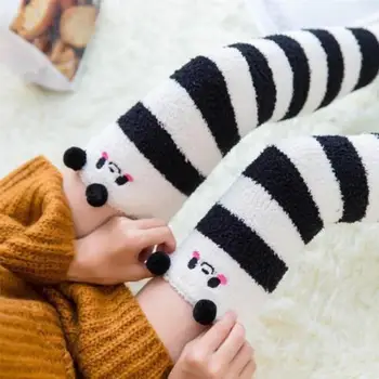 Sexy Panda Drăguț pentru Femei Ciorapi Jambiere în Dungi Lungi Coapsa Inalta Șosete Ciorapi sex Feminin Cald Peste Genunchi, Ciorapi Femei, Ciorapi
