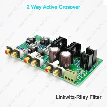 2 Mod-24dB/Oct Linkwitz-Riley Crossover Activ XOVER Electrice de Frecvență Împărțirea Rețea Pentru BIAMP Bi-amp Sistem Audio
