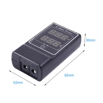 Vehicul Electric Capacitate Baterie Detector de Tensiune Monitor Voltmetru Ampermetru Power Meter Display LED DC005 5.5*2.1 mm DC 5V-100V