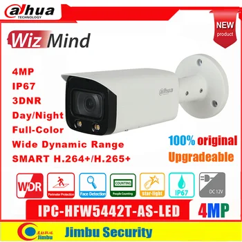 Dahua WizMind IP Camera 4MP IPC-HFW5442T-CA-LED Full Color Starlight Oameni de Numărare de Detectare a Feței WDR Glonț Cameră de Rețea