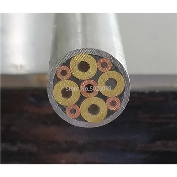 8mm Diametru DIY Cuțit Cuțit Mozaicuri Pin Nituri 9cm Lungime de Unghii Tub de Alamă+Tub de oțel #P57