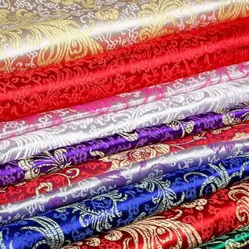 90cm*100cm Brocade fabric costum de Chinezi Han costum de îmbrăcăminte PENTRU kimono rochie de mătase, tesatura satin - Pteris Bujor Serie