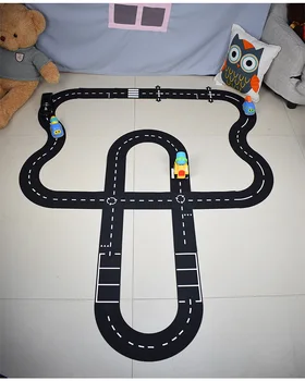 DIY din PVC Puzzle-uri Track Play Set city Road Mașină de jucărie Urmări modelul de Joc pentru Copii Saltea Covor Podea Jucării de Învățare Nordic Decor Camera pentru Copii