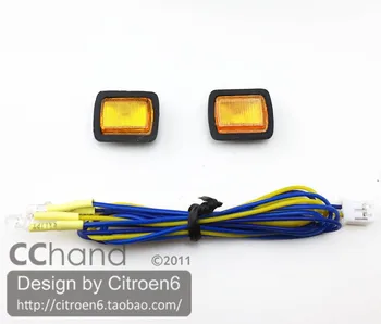 CChand Lumina de Semnalizare Față Lampă 1/10 Tamiya CC01 Wrangler cu LED-uri 1:10 RC Masina de Jucărie