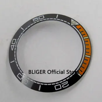 Calitate de Top 39.8 mm negru și portocaliu bezel ceramica alb numărul de mărci insertii de potrivire automată bărbați ceas cazul bezel BB47
