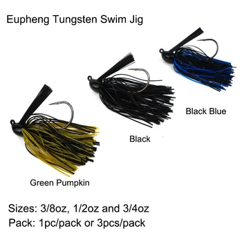 Eupheng Tungsten Înot Jig Cap De Cauciuc De Siliciu Caz Fusta Pentru Proiectat Pentru Flipping Pitching Turnare Calitate De Tungsten Dispozitiv De Cap