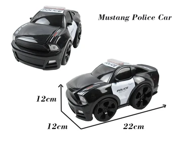 2.4 GHz Viteza Stunt 6 Canale RC Poliție Mustang Masina Sport Jucării Control de la Distanță Radio Chase Derivă de Vehicule de Patrulare Lumina Sunete Baieti