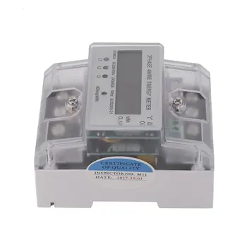 Digital LCD 3x20(80A) Energiemeter Contor Electronic trifazat cu Patru fire DIN-Rail KWh Electronice, Instrumente de Măsurare a Contorului de Energie