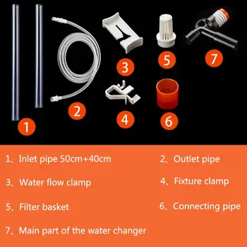2020 Nou Acvariu De Apă Schimbător Manual Dispozitiv De Aspirare Nisip Spalat Pompa Sifon Instrument De Curățare