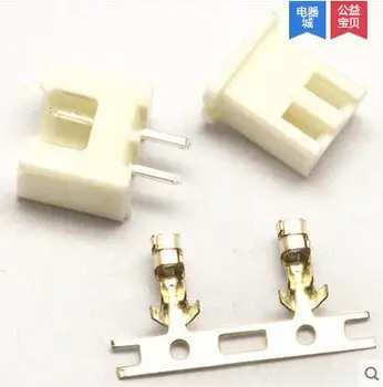 100Set XH2.54 2.54 mm 2Pin 2P 180 de sex Masculin Pin Header+Terminal+Feminin Locuințe XH2.54-2P Conector Kit