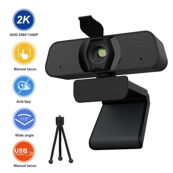 Streaming ao vivo digital usb gravador de vídeo c90 usb 2k webcam câmera web com microfone para vídeo conferência em casa