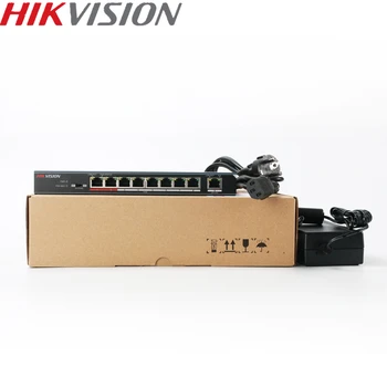HIKVISION Switch PoE DS-3E0109P-E Unmanaged 8 porturi 10/100 Mbps Materiale Metalice pentru 8CH NVR și CCTV Camere IP 802.3 at ieee 802.3 af