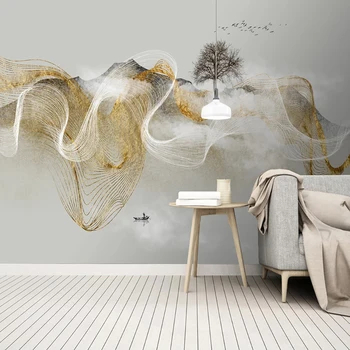 Foto personalizate 3D Pictate manual Stil Chinezesc Modern Abstract Peisaj pictura Murala de Perete Dormitor Studiu Living Tapet Decor Acasă