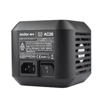 Godox AC26 AC Unitate de Putere Sursa Adaptor cu Cablu pentru AD600PRO în aer liber Flash