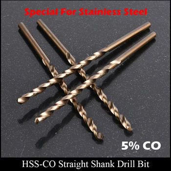 5mm 5.1 mm 160mm 200mm 250mm 300mm 350mm Lungime din Oțel Inoxidabil de Înaltă Viteză din Oțel HSS CO HSS-CO Direct Shank Twist Drill Bit
