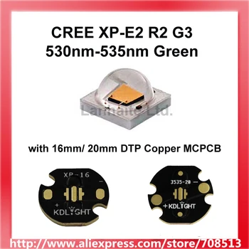 Cree XP-E2 R2 G3 530nm Verde LED Emitator cu KDLITKER DTP Cupru MCPCB (1 buc)