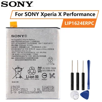 Original SONY LIP1624ERPC Bateriei Pentru SONY Xperia X Performanță F8132 2700mAh Sony Originale de înlocuire telefon mobil baterie