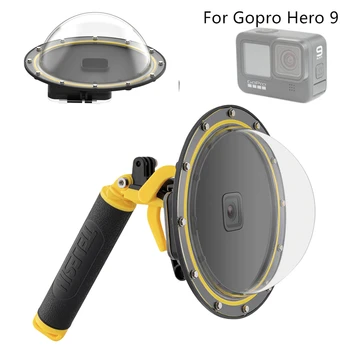 Noi rezistent la apa Accesorii Scufundări Capota Cupola+Handheld Monopied Bobber Plutitoare Mount pentru Gopro Hero 9 8 Hero7 6 5 Camera se Monteaza