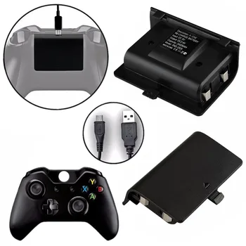 2 buc 2400mAh Baterie Reîncărcabilă + Cablu USB Pentru Xbox One Gamepad Pentru Xbox One S Controler Gamepad Backup Acumulator