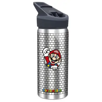 Bidon din aluminiu Super Mario Bros Nintendo Merchandising Decor Stor