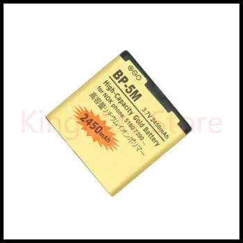 2 BUC/LOT de Aur bateria Acumulator BP-5M Pentru Nokia 5610 6500S 5611 6110C 5710 8600 5700 Baterie 5M