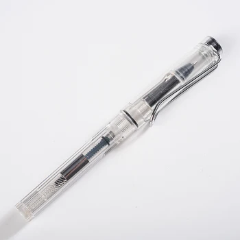 1-Bucata Stilou Stilul Rollerball Pen Cerneală Reîncărcabile Transparent Pixuri pentru Elev Scris Papetarie Scoala Rechizite de Birou
