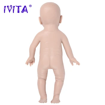 IVITA WG1516 48cm (19inch) 3400g Realist Silicon Renăscut Baby Doll Nou-născut Nevopsite Neterminate Fată Păpuși DIY Gol Jucării Kit