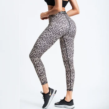 2020 Femei Pantaloni De Yoga Leopard Cereale Jambiere Sport Fitness Pantaloni Jambiere Femei Stivuite Pantaloni