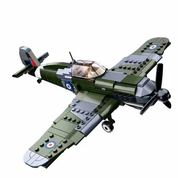 Al doilea Război mondial Supermarine Spitfire Avion Blocuri Militare WW2 Pazer Luptător Jucării Ca și Cadou de Crăciun Pentru Copii