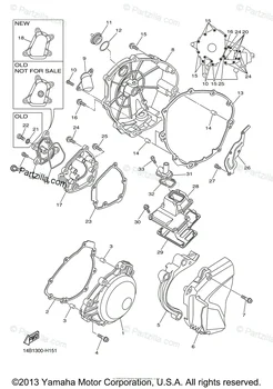 Motociclete piese de motor generator de stator carter Acoperă cu Garnitura Pentru Yamaha YZFR1 YZF-R1 YZF R1 2009-13 12 11 10 09
