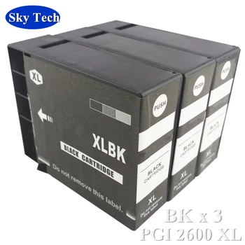 BKx3 Pigment Compatibil cartuș Costum pentru PGI2600 , IGP-2600XL Costum Pentru Canon MAXIFY IB4060 MB5060 MB5360 etc
