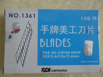 Airlfa pentru 100 bucăți SDI 1361 trompeta unghiul lamei de tăiere a hârtiei lamă de ras aper cuțit cutter SK2+Cr din oțel special în japonia