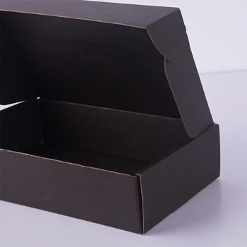 5pcs/10buc/Negru 3-strat ondulat cutie de cadou Festival petrecere de nunta cutie de ambalaj sprijină dimensiunea personalizate și logo-ul imprimat
