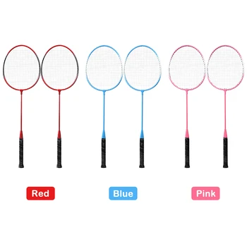 2 Player Racheta de Badminton Set Interioară în aer liber, Badminton Racheta Sport Elevii de Copii Practică Racheta de Badminton cu Capac Sac