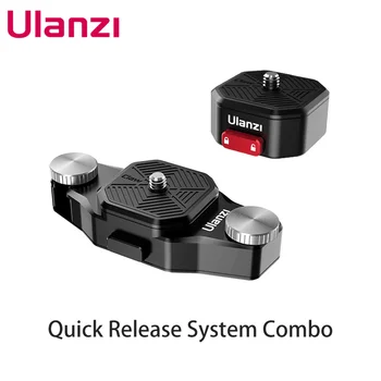 ULANZI Gheara Camera de Eliberare Rapidă Montare de Blocare Diapozitiv QR Sistemul 1/4 Adaptor Compatibil pentru Manfrotto IFOOTAGE Trepied, Monopied DSLR